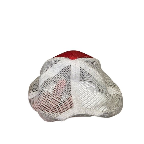 Captain Morgan Red & White Trucker Hat Adjustable Mesh Snapback Embroidered Logo - Picture 4 of 8
